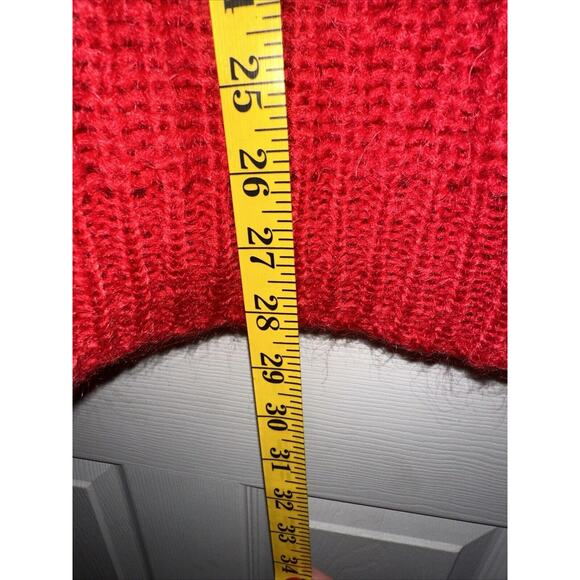 Vintage St Michael Womens Mohair Red Cardigan UK 8/10 US 36/38 EUR - Picture 9 of 9